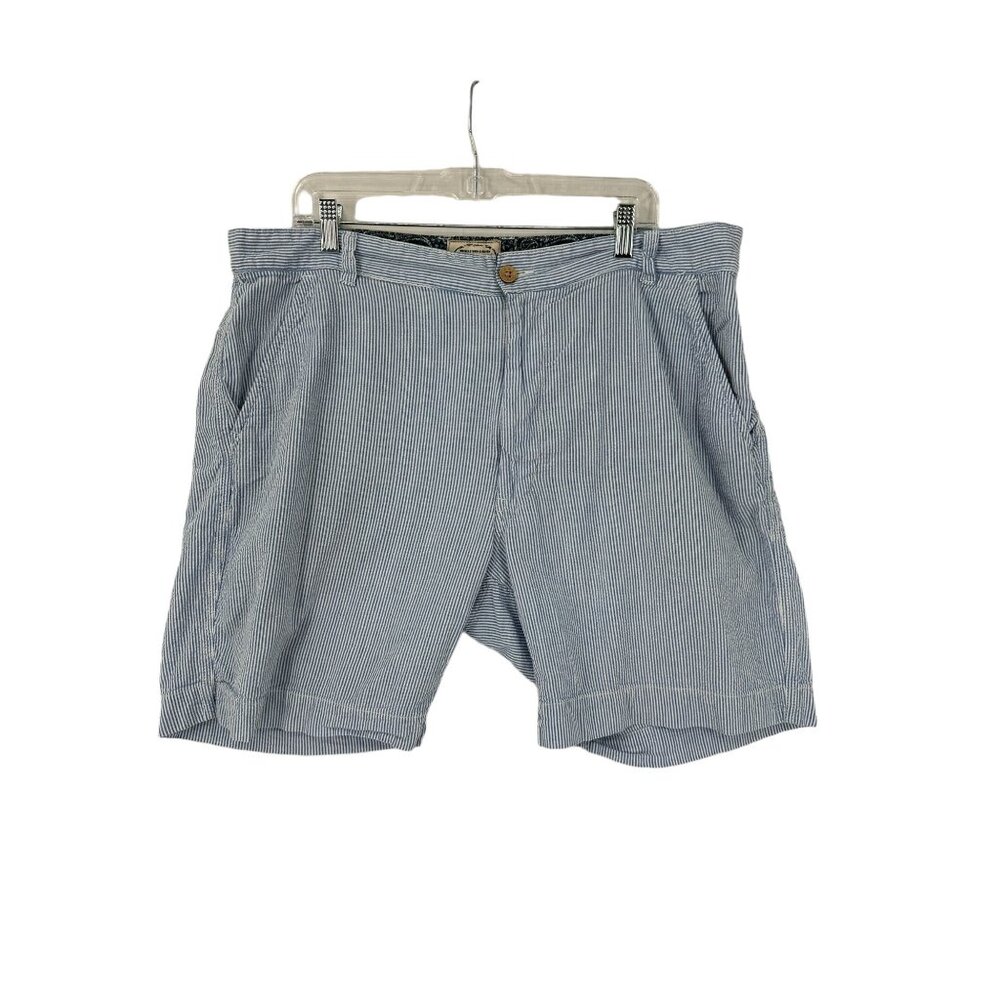Washed Beaten Stoned Vintage 1946 Seersucker‎ Shorts Mens Size 40 Striped